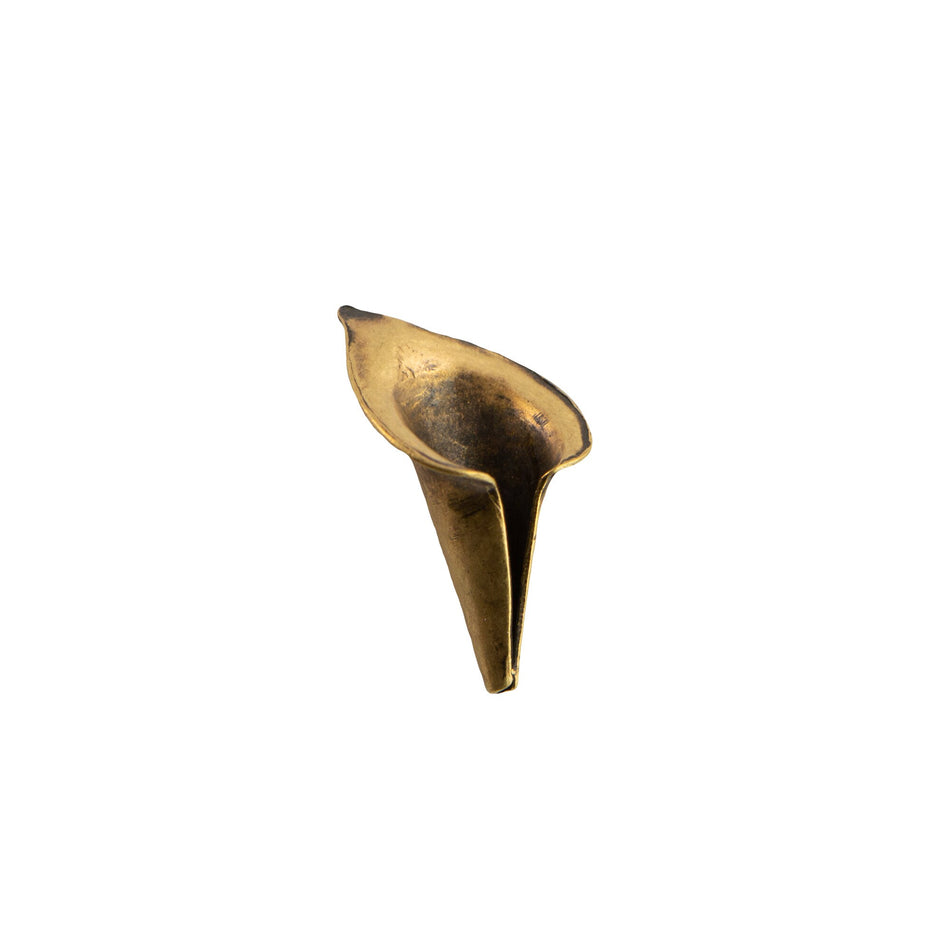 Small Calla Lily Bead Cap 11x10mm (6)