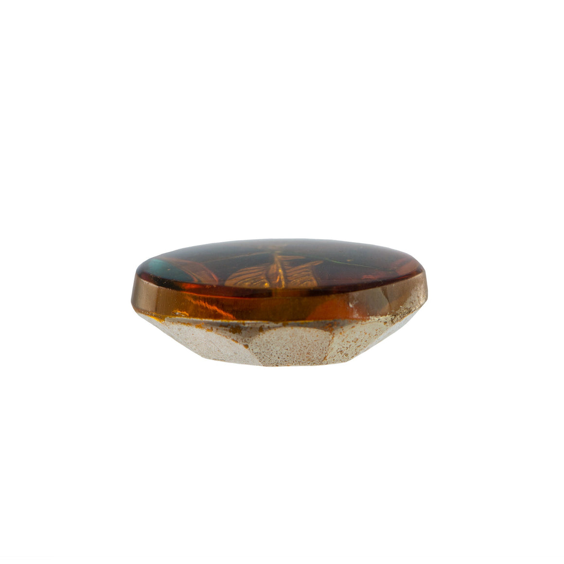 20x15mm Topaz Sailboat Intaglio Glass Oval Stone (1)
