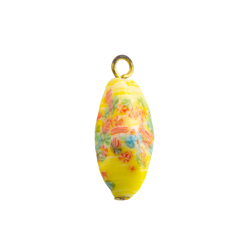 Millefiori Japan Twist Glass Drops 21x8mm (4)
