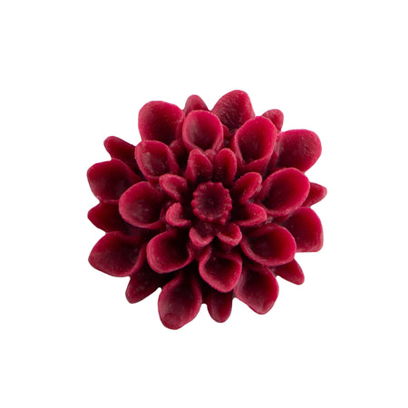 18mm Dahlia Flower Plastic Cabochon (4)