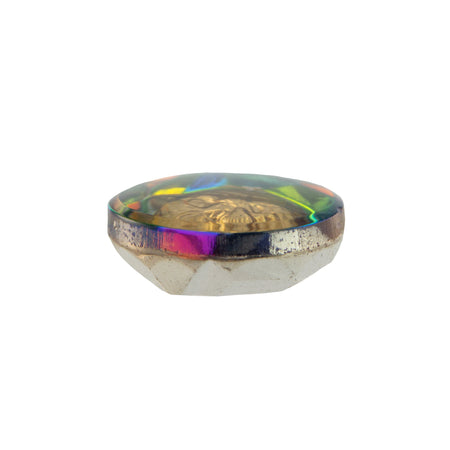 18mm Tiger Intaglio Glass Round Stone (1)