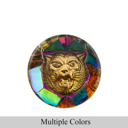18mm Tiger Intaglio Glass Round Stone (1)