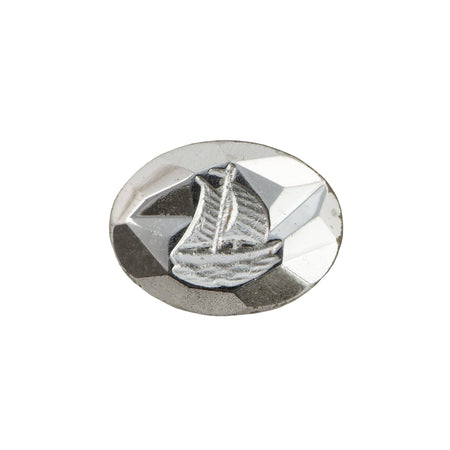 20x15mm Topaz Sailboat Intaglio Glass Oval Stone (1)