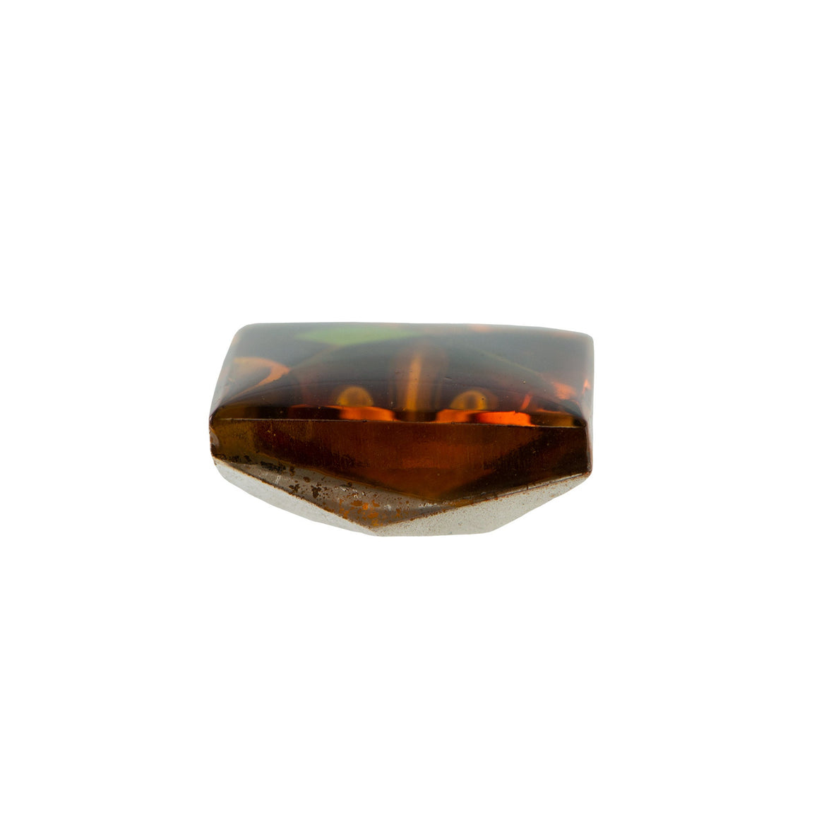 18mm Fleur-De-Lis Intaglio Glass Square Stone (1)