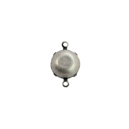 35ss Topaz Faceted Glass Round Stone in 2 Loop Setting