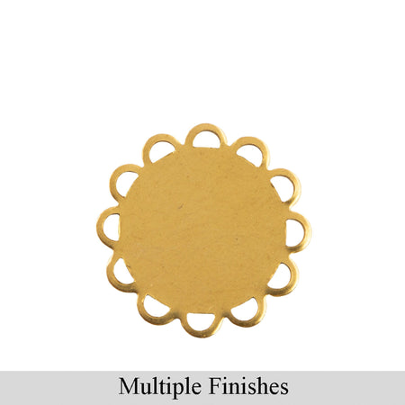 15mm Flat Pad Lace Edge Round Setting (10)