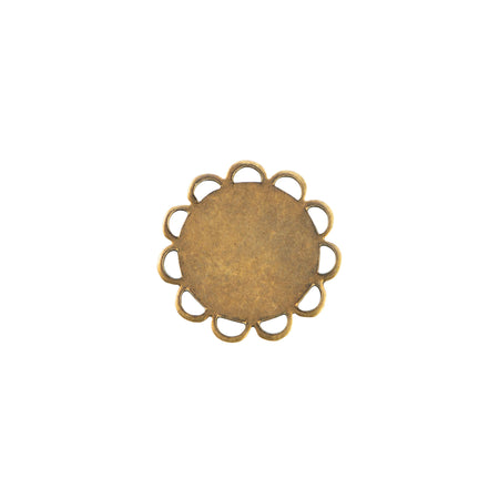 9mm Flat Pad Lace Edge Round Setting (16)