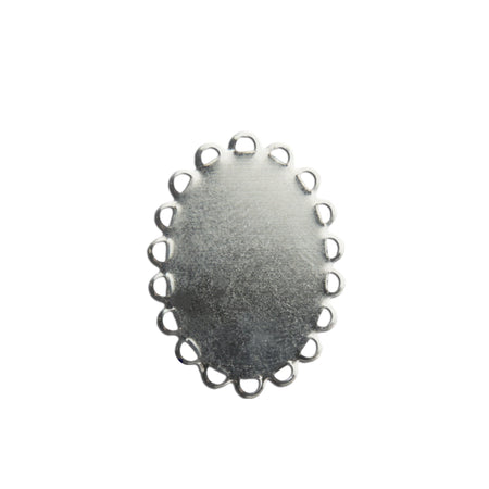 25x18mm Flat Pad Lace Edge Oval Setting (6)