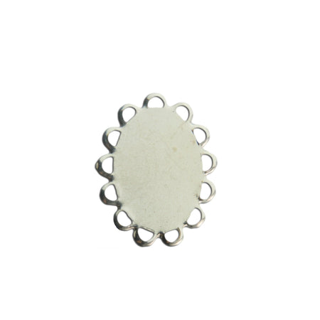 18x13mm Flat Pad Lace Edge Oval Setting (8)