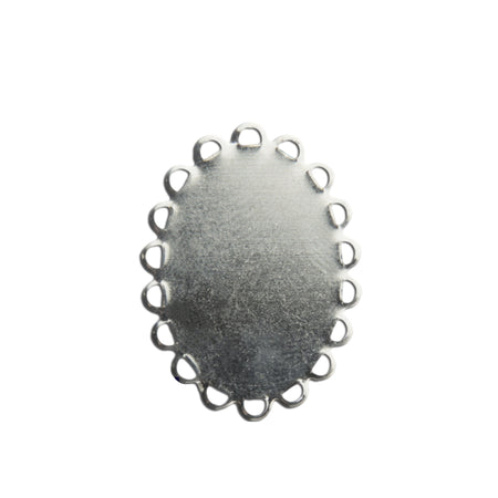 30x22mm Flat Pad Lace Edge Oval Setting (4)