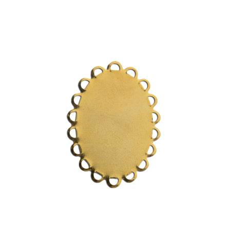 25x18mm Flat Pad Lace Edge Oval Setting (6)