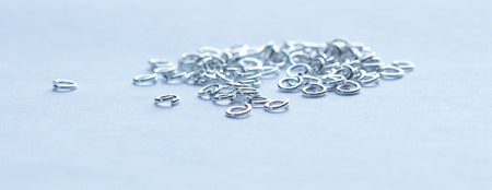 Silver Plated 4mm Open Jumprings 21 Gauge (100) fnd005
