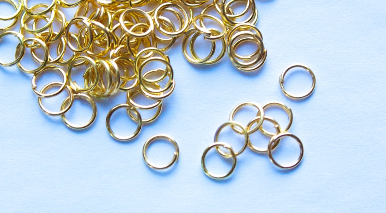 Gold Tone 6mm Open Jumprings 21 Gauge (100) fnd006A
