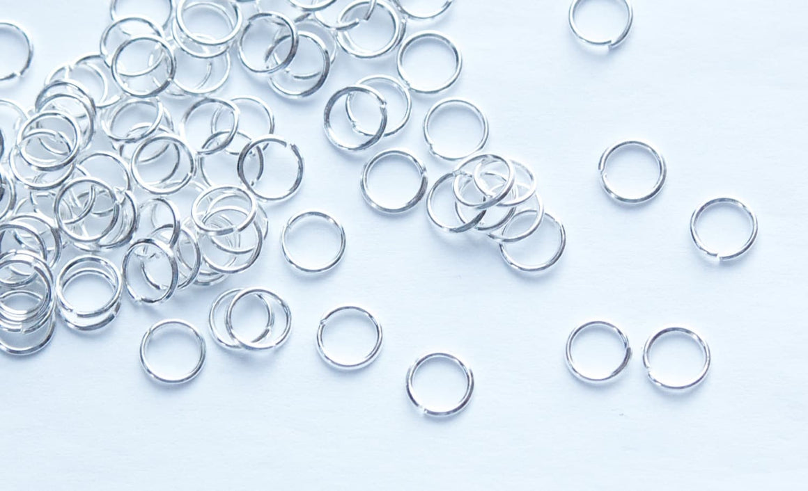 Silver Plated 6mm Open Jumprings 21 Gauge Nickel Free (100) fnd006
