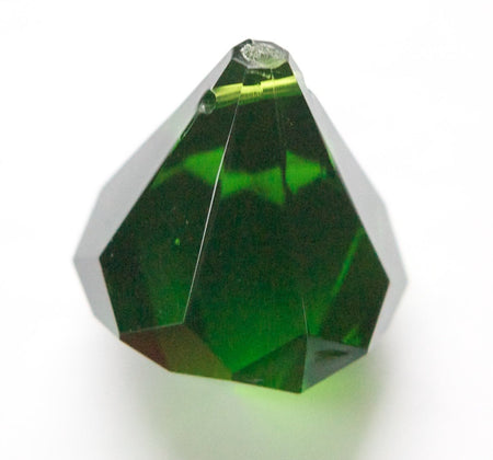 Vintage Large Faceted Acrylic Green Prism Pendant pnd158
