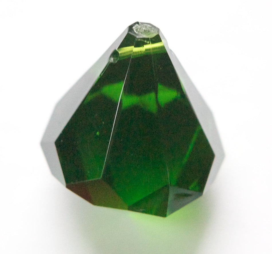 Vintage Large Faceted Acrylic Green Prism Pendant pnd158