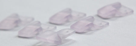 Vintage Acrylic Matte Pale Purple Geometric Triangle Drop chr147