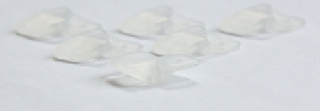 Vintage Acrylic Matte Clear Geometric Triangle Drop chr147A