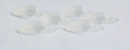 Vintage Acrylic Matte Clear Geometric Triangle Drop chr147A