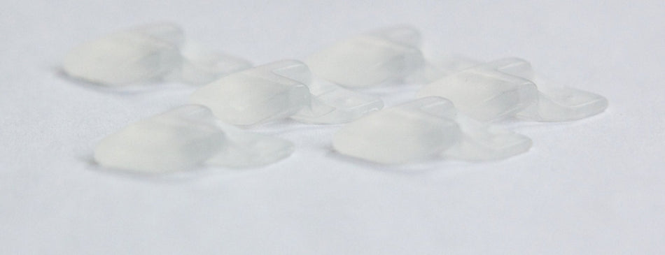 Vintage Acrylic Matte Clear Geometric Triangle Drop chr147A