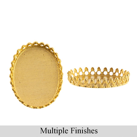 25x18mm Crown Edge Oval Setting (2)