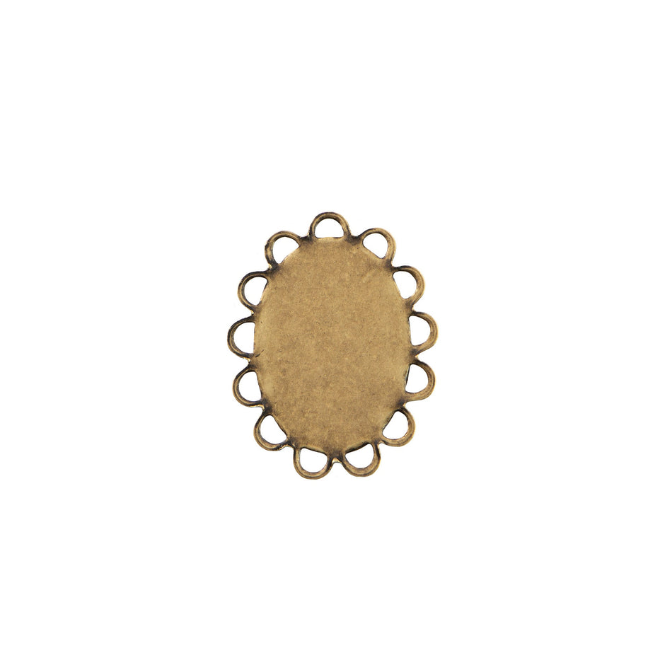 14x10mm Flat Pad Lace Edge Oval Setting (10)