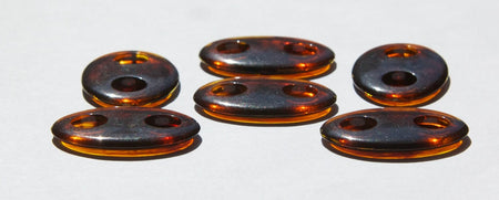 Vintage Acrylic Tortoise Oval Connector Drops 32mm X 22mm bds131