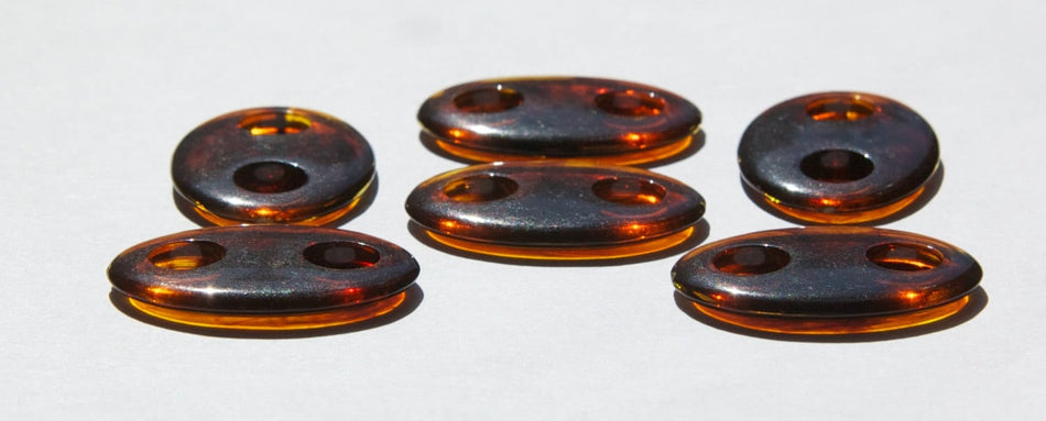 Vintage Acrylic Tortoise Oval Connector Drops 32mm X 22mm bds131