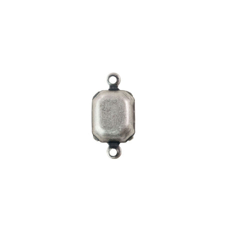 10x8mm Jonquil Faceted Glass Octagon Stone in 2 Loop Setting