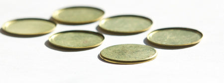 Raw Brass Low Wall No Hole 18mm Settings Findings stn036B