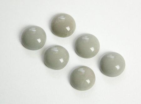 Vintage Opaque Gray Glass Cabochons 11mm cab703GG