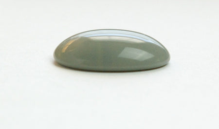 Vintage German Gray Glass Cabochons 25mm x 18mm (1) cab579T