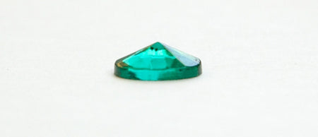 Vintage Emerald Pointed Center Glass Cabochons 10mm x 8mm cab832A