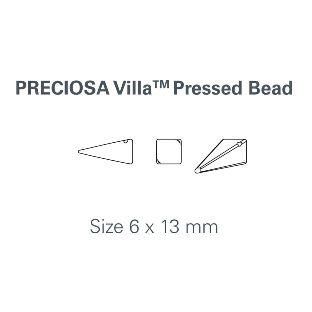 13x6mm Yellow Preciosa Czech Villa Glass Beads (12)