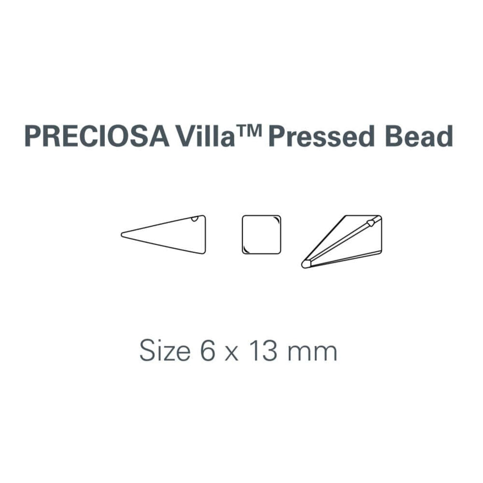 13x6mm Yellow Preciosa Czech Villa Glass Beads (12)