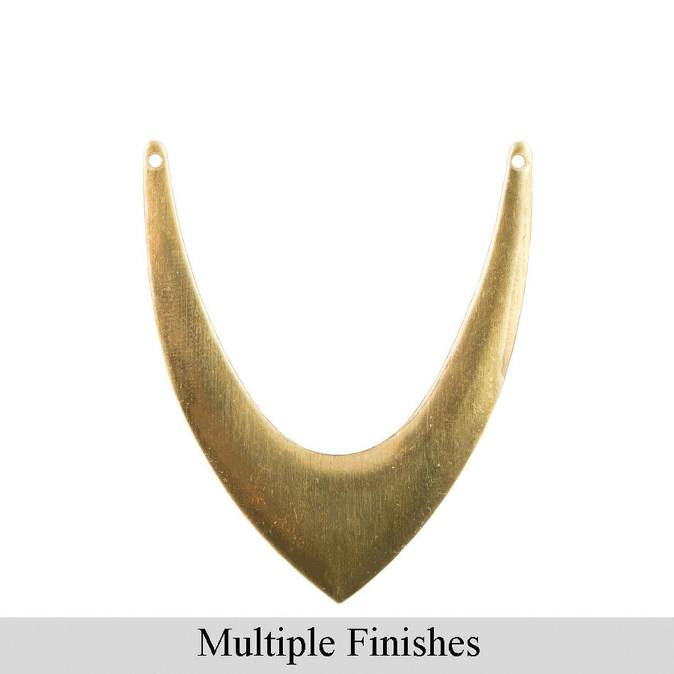 2 Hole Large V Pendant 60x46mm (4)