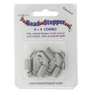 Beadalon Combo Bead Stoppers Pack 8pc-2 Sizes