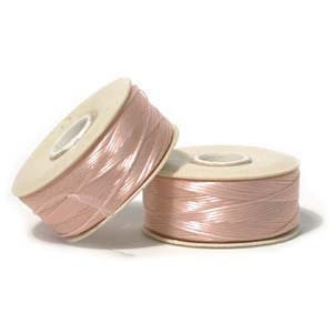 Baby Pink Nymo B Beading Thread 72yd Bobbin