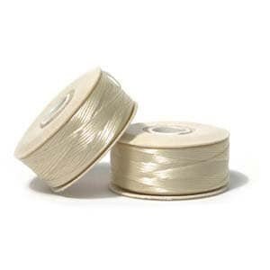 Cream Nymo D Beading Thread 64yd Bobbin NYMDCR