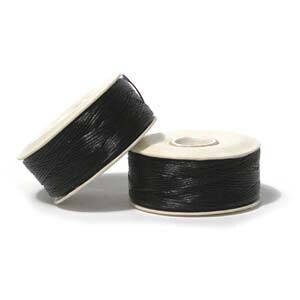Black Nymo 0 Beading Thread 115yd Bobbin NYM0BK
