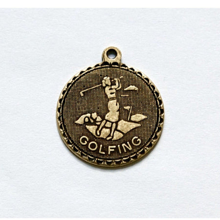 Female Golfer Word Charm with Loop (4)