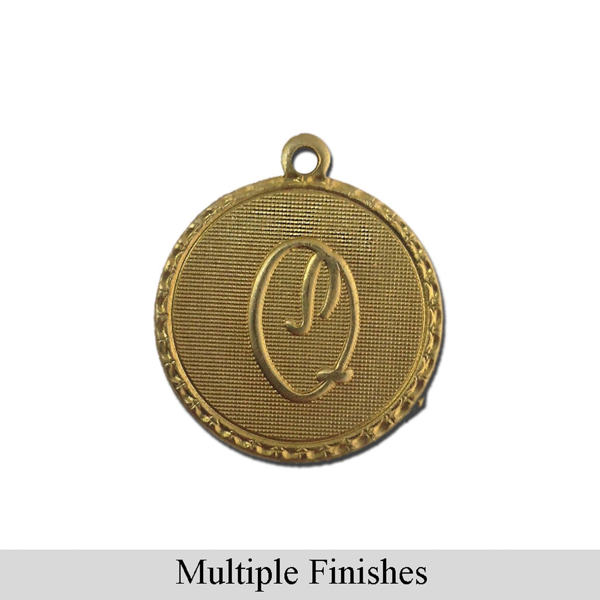 Letter Q Charm with Loop (4)