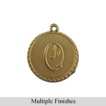 Letter Q Charm with Loop (4)
