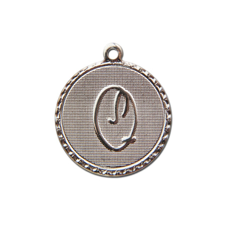 Letter Q Charm with Loop (4)