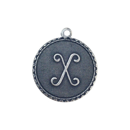 Letter X Charm with Loop (4)