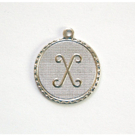 Letter X Charm with Loop (4)