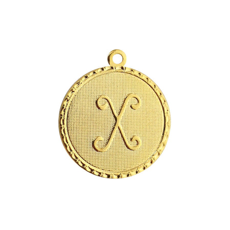 Letter X Charm with Loop (4)