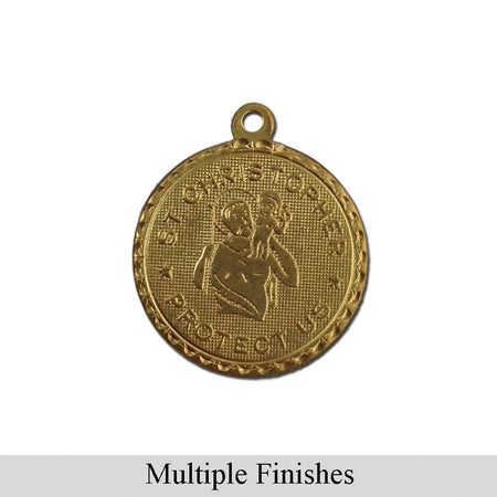 Saint Christopher Word Charm with Loop (4)