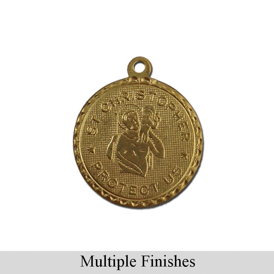 Saint Christopher Word Charm with Loop (4)