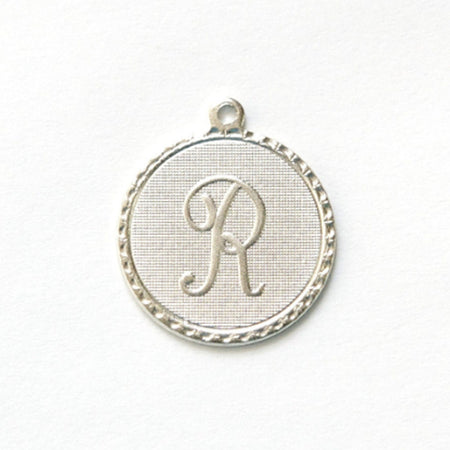 Letter R Charm with Loop (4)